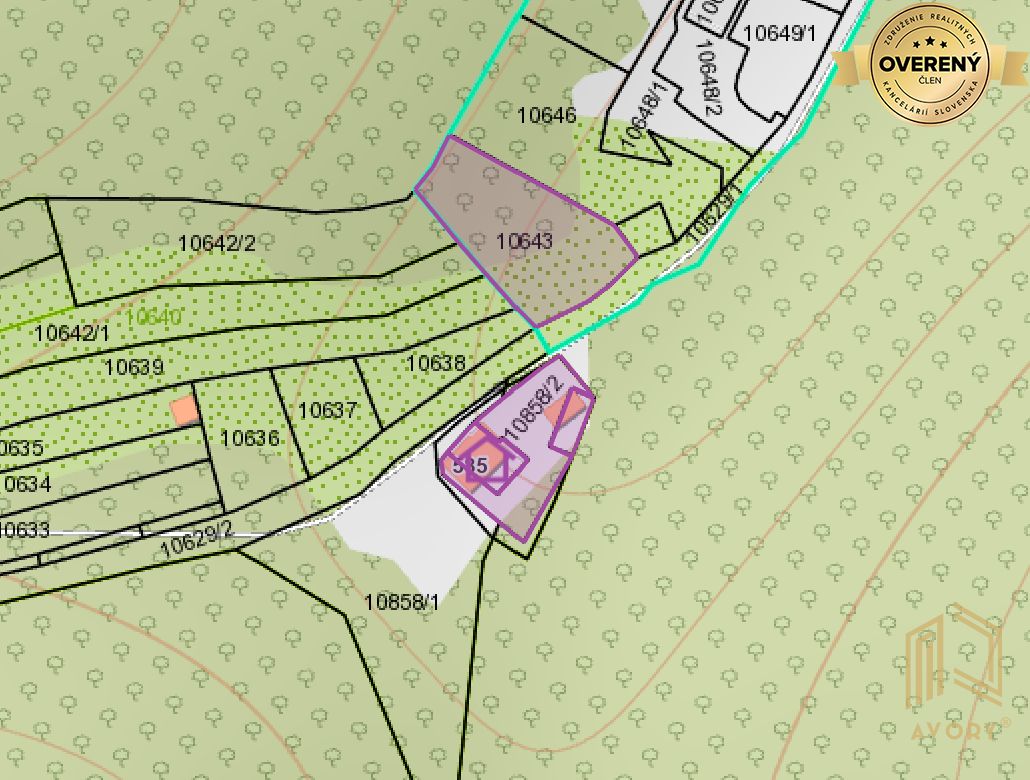 kataster mapa