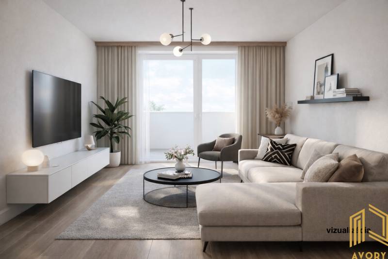 vizualizácia obývačky